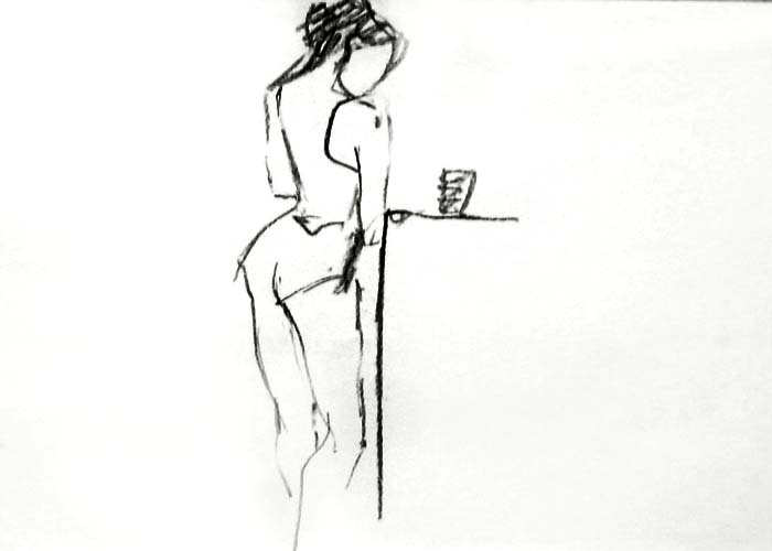 Standing girl sketch